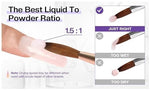 image, Ez Flow Acrylic Nail Kit – Professional Acrylic System with Q Monomer, Clear/Pink/White Powders, Brush &amp; Glass Dish
