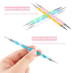 image, Sevyn Colors 5PCS Nail Art Dotting Pen Set – Dual-Ended Marble Dotting Tools for Nail Art Design, Gel Polish, Acrylic &amp; DIY Manicure
