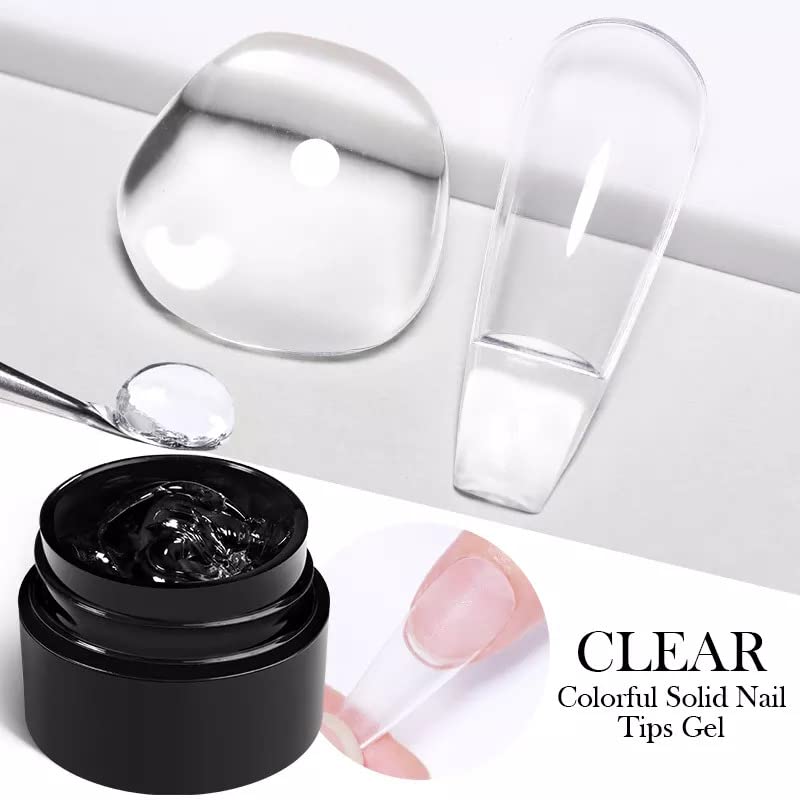 Bolt Bee Clear Builder Gel – 15ml | Self-Leveling Hard Gel for Nail Extensions, Overlays & Strengthening | Professional Nail Builder