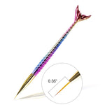 image, Sevyn Colors 3-Piece Mermaid Nail Art Detailing Brush Kit – Fine Tip Brushes for Perfect Lines
