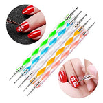 image, Sevyn Colors 8PCS Nail Art Tools Set – 5 Dotting Pens &amp; 3 Nail Liner Brushes for DIY Nail Design, Manicure Accessories Kit
