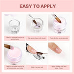 image, Ez Flow Acrylic Nail Kit – Professional Acrylic System with Q Monomer, Clear/Pink/White Powders, Brush &amp; Glass Dish
