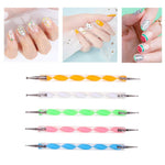 image, Sevyn Colors 5PCS Nail Art Dotting Pen Set – Dual-Ended Marble Dotting Tools for Nail Art Design, Gel Polish, Acrylic &amp; DIY Manicure
