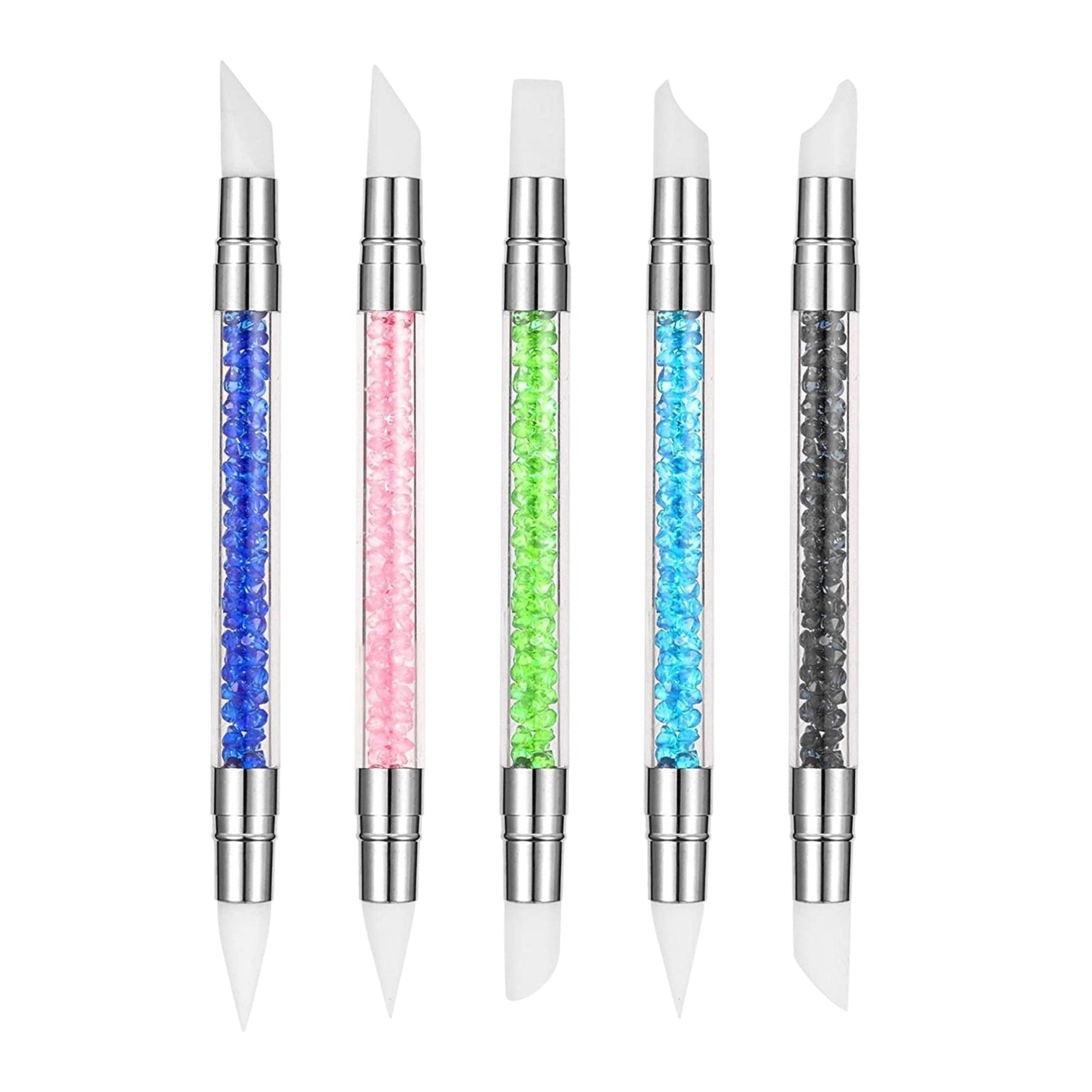 Sevyn Colors 5-Piece Silicone Brush Set – Multi-Purpose Nail Art Tools for Sculpting, Detailing, and Cleaning