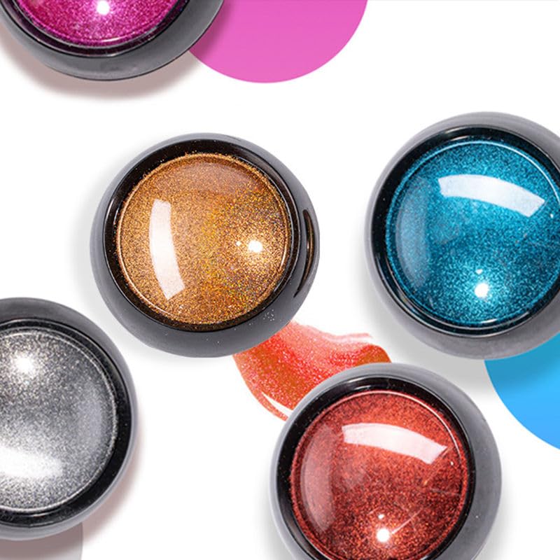 Sevyn Colors Chrome Nail Powder Set  12 Metallic Mirror Chrome Pigments for Nail Art, Gel & Acrylic Nails