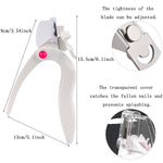 image, Sevyn Colors Adjustable Nail Tip Cutter Acrylic Nail Clipper for Artificial, Gel, and False Nails with Length Guide Wheel
