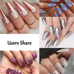 image, Sevyn Colors Chrome Nail Powder Set  12 Metallic Mirror Chrome Pigments for Nail Art, Gel &amp; Acrylic Nails
