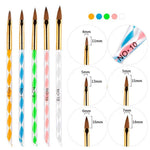 image, Sevyn Colors 5pcs Acrylic Nail Brush Set – For Acrylic, Gel &amp; Nail Art Precision
