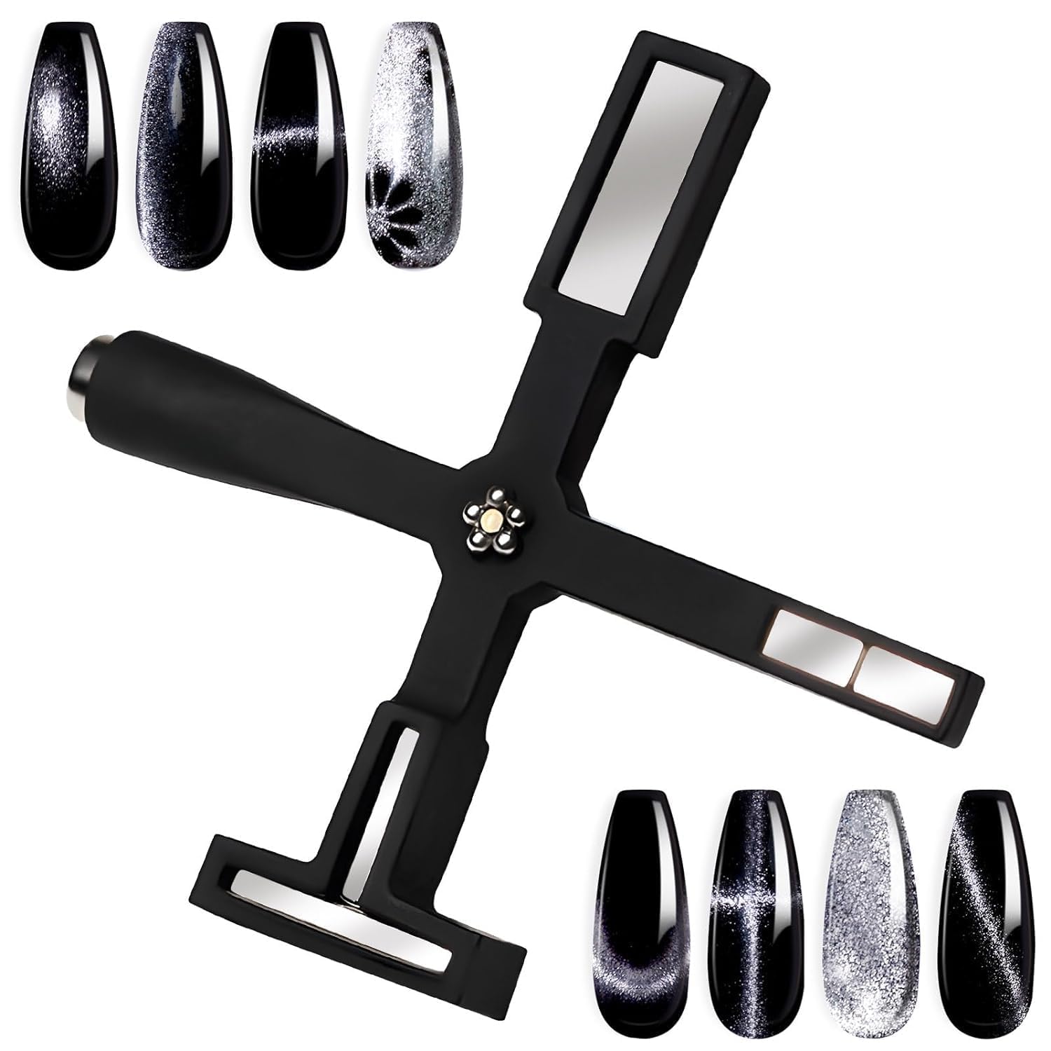 Sevyn Colors 5-in-1 Magnetic Nail Tool  Cat Eye Nail Magnet Wand Set for Gel Polish Effects