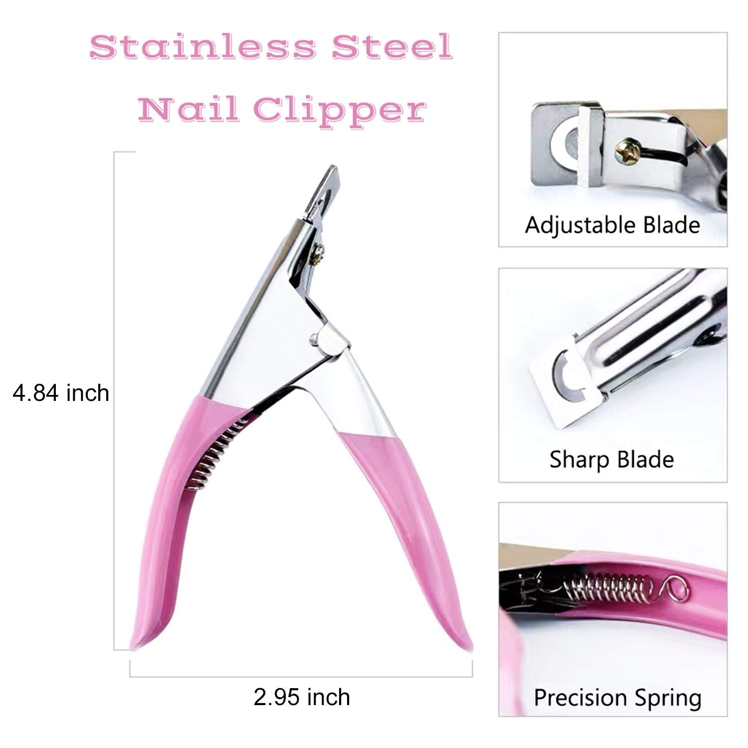Sevyn Colors Acrylic Nail Tip Cutter  Professional Fake Nail Clipper for Artificial Nails, Gel Nails & Nail Extensions