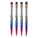 image, Sevyn Colors 4-Piece Acrylic Brush Set – Professional Nail Art Brushes for Acrylic Nails &amp; Detailed Designs
