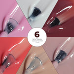 image, Emigel Professional Translucent UV Gel Polish Set – 6 Special Soak-Off Shades with Base &amp; Top Coat
