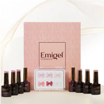 image, Emigel Professional Translucent UV Gel Polish Set – 6 Special Soak-Off Shades with Base &amp; Top Coat
