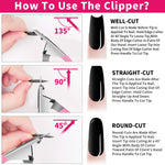 image, Sevyn Colors Acrylic Nail Tip Cutter  Professional Fake Nail Clipper for Artificial Nails, Gel Nails &amp; Nail Extensions
