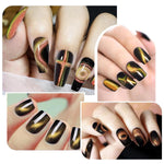 image, Sevyn Colors 3 in 1 Magnetic Cat Eye Nail Art Wand  Premium Wood Handle Magnet Stick for 3D Cat Eye &amp; Flower Designs
