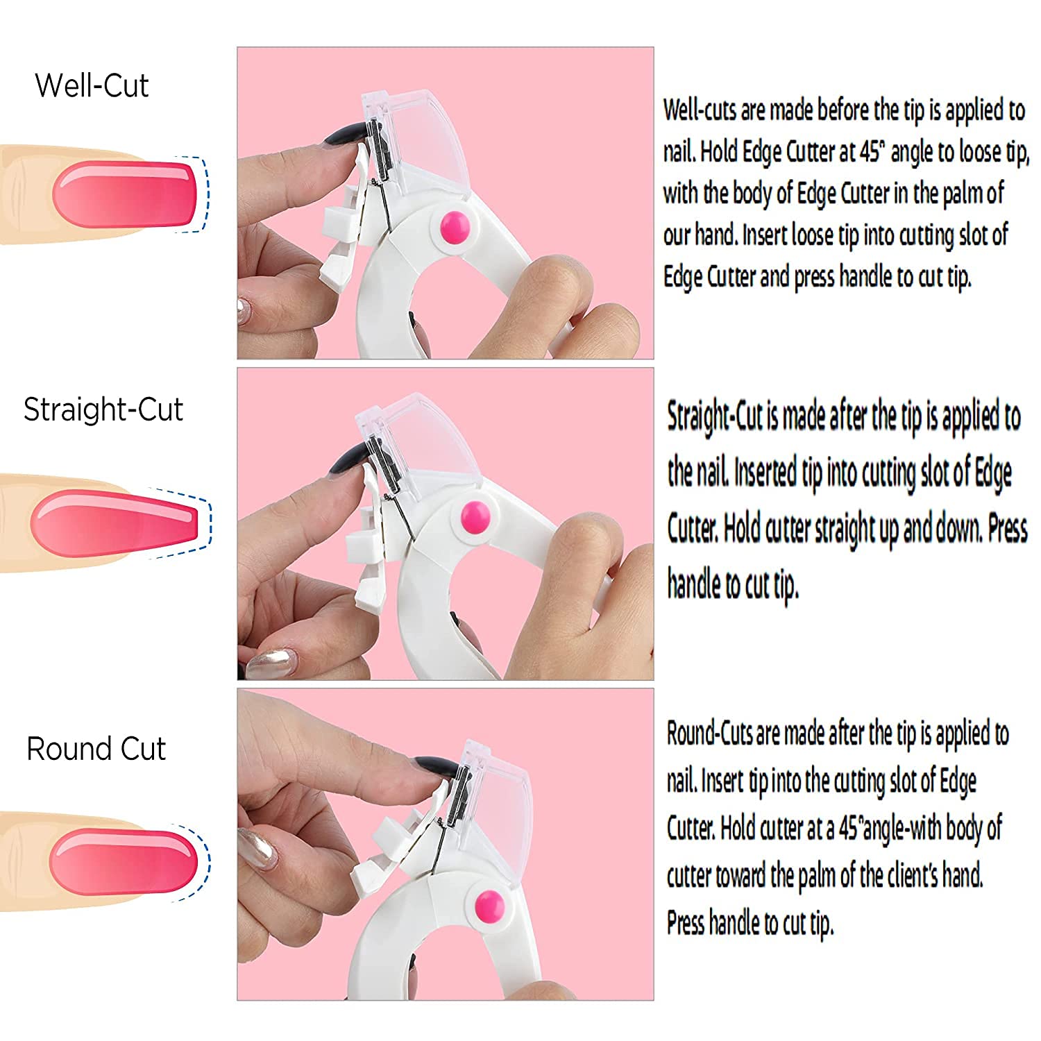 Sevyn Colors Adjustable Nail Tip Cutter Acrylic Nail Clipper for Artificial, Gel, and False Nails with Length Guide Wheel