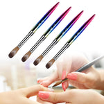 image, Sevyn Colors 4-Piece Acrylic Brush Set – Professional Nail Art Brushes for Acrylic Nails &amp; Detailed Designs

