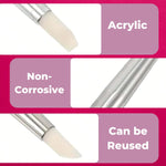 image, Sevyn Colors 5PCS Silicone Nail Art Tools with Dotting Pens – Dual-Ended Nail Sculpting Brushes for Gel Polish, Cleanup &amp; Detailing
