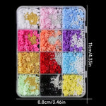 image, Sevyn Colors 3D Resin Flower &amp; Pearl Nail Art Charms Kit - 12 Colors | Kawaii DIY Manicure Supplies
