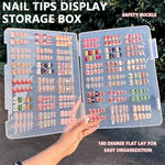 image, Sevyn Colors  Nail Tips Display &amp; Storage Box - Press-On Nail Organizer Case
