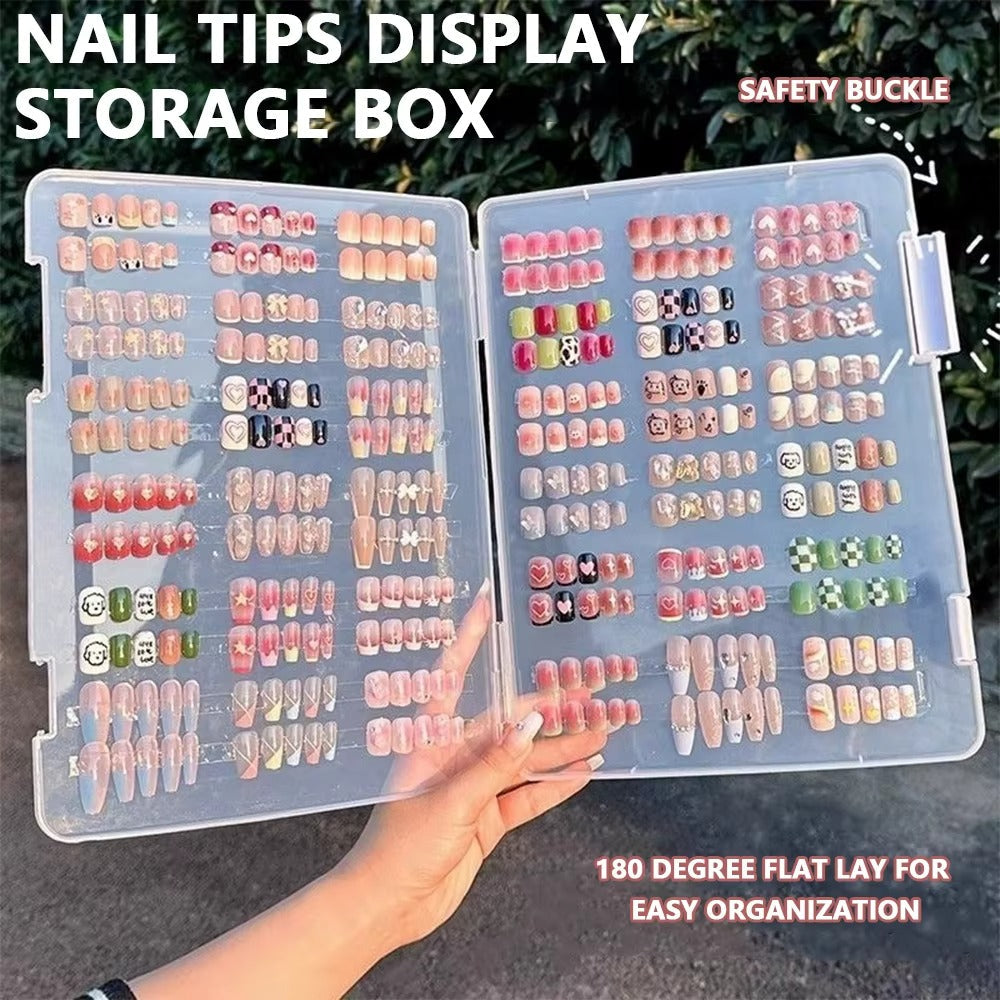 Sevyn Colors  Nail Tips Display & Storage Box - Press-On Nail Organizer Case