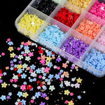 image, Sevyn Colors 3D Resin Flower &amp; Pearl Nail Art Charms Kit - 12 Colors | Kawaii DIY Manicure Supplies

