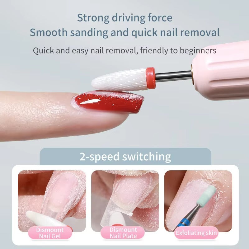 Sevyn Colors 2-in-1 Rechargeable Nail Drill Machine – Portable Electric File with LED Light & Digital Display