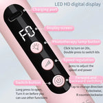 image, Sevyn Colors 2-in-1 Rechargeable Nail Drill Machine – Portable Electric File with LED Light &amp; Digital Display
